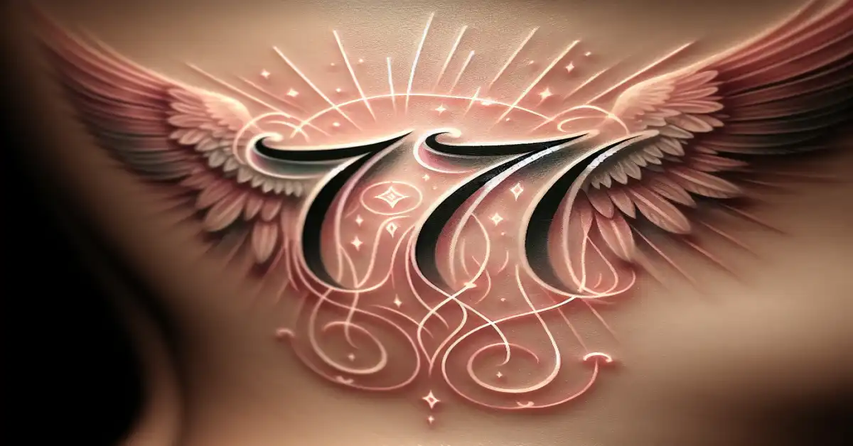 angel number tattoo meaning