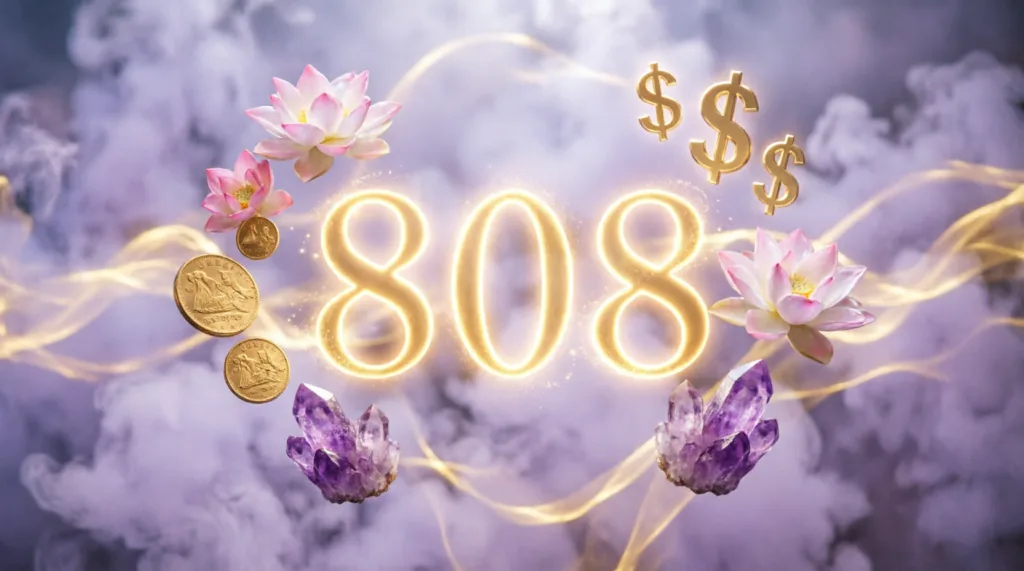808 angel number meaning money
