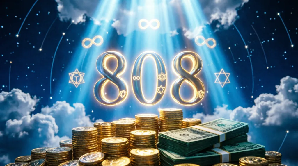 808 angel number meaning money