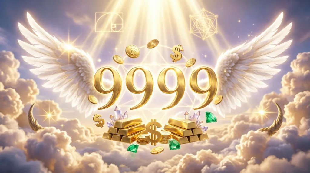 9999 angel number meaning money