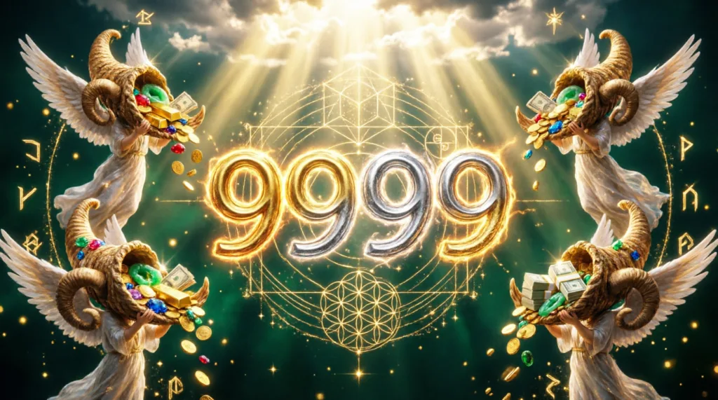 9999 angel number meaning money