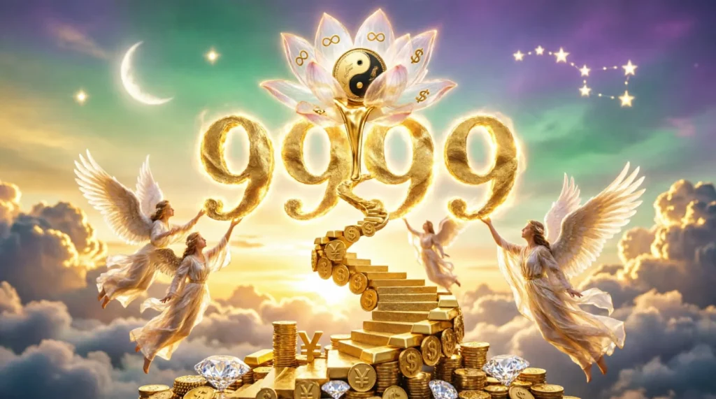 9999 angel number meaning money