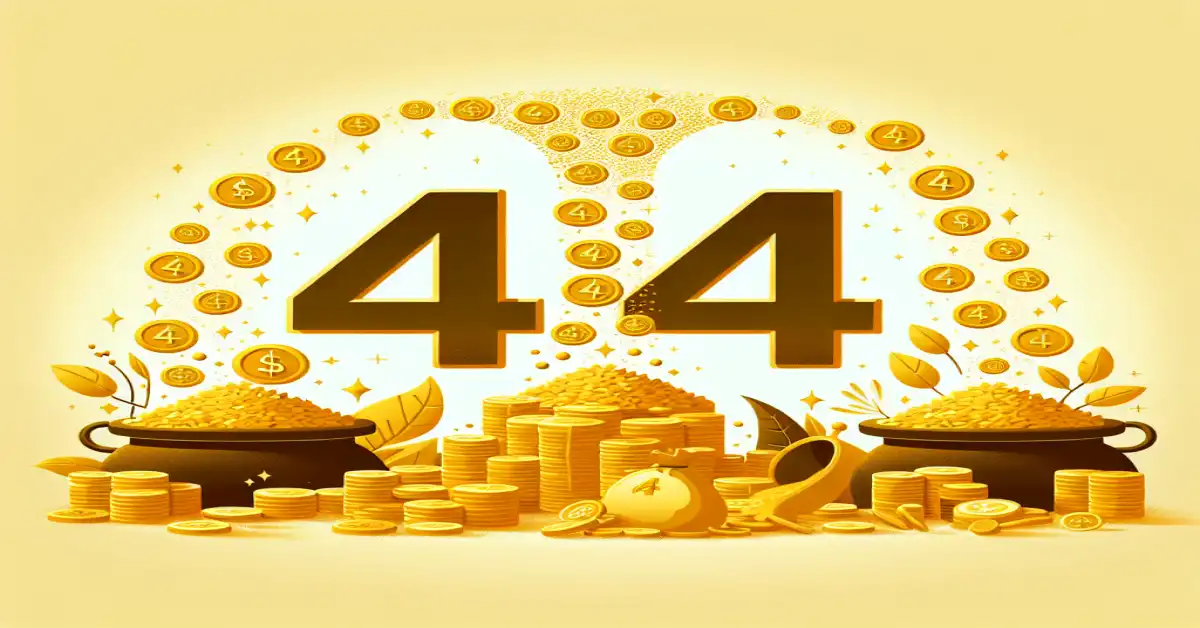 444 angel number meaning money